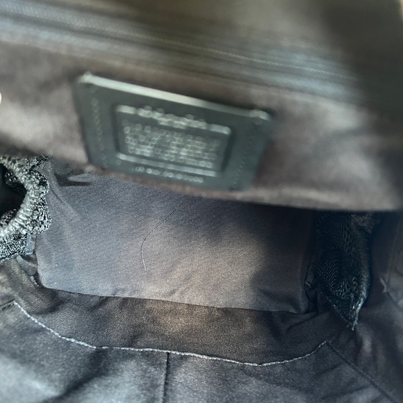 Coach Kenley Black Crossgrain Leather Backpack C5680 NWT main image 4